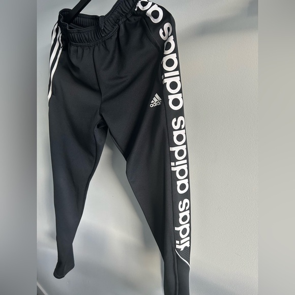 Adidas Black Sweatpants with Side Stripe - Picture 3 of 10